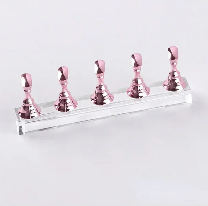 Buy 1 Set Nail Art Tips Holder Practice Display Stand, Kalolary Magnetic  Stuck Crystal Nail Art Holder, Chessboard Nail Art Display Tools Set for Nail  Art Salon DIY and Practice Manicure Online